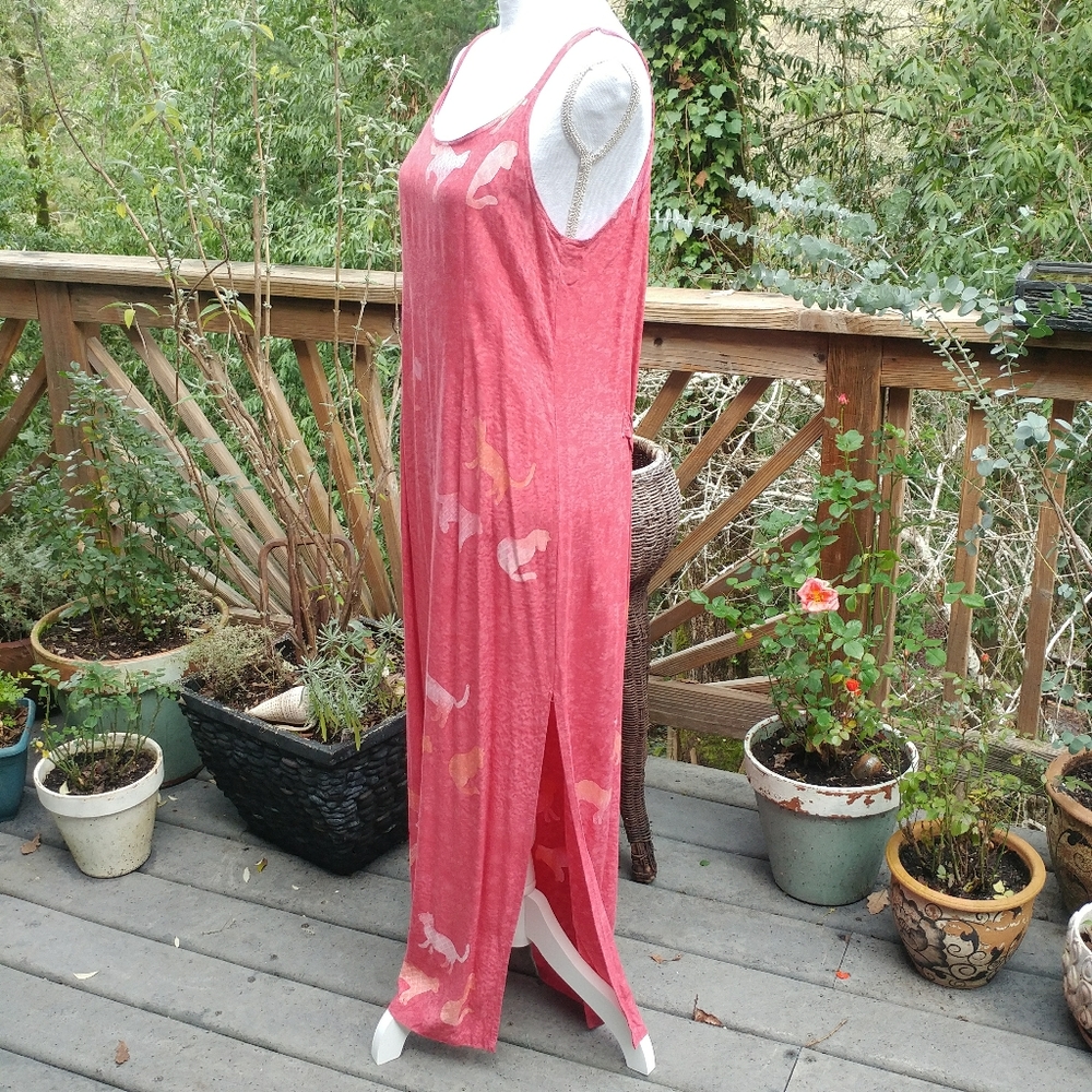 💃Boho Pink batik festival wear Dress Set - Picture 3 of 8